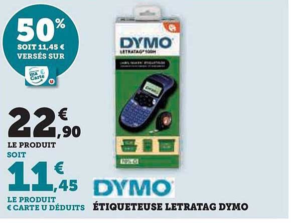 étiqueteuse Letratag Dymo