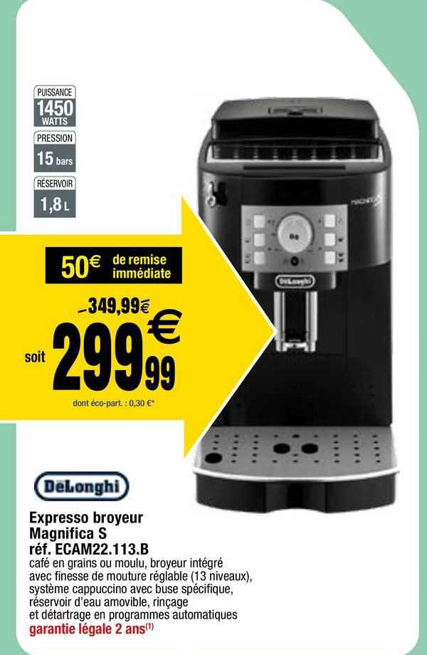 Expresso Broyeur Magnifica S Dëlonghi