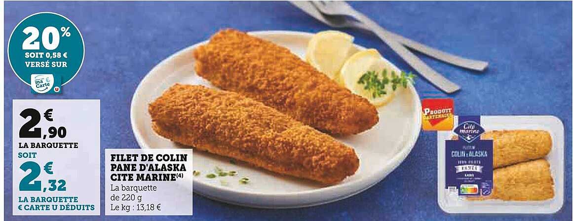 Filet De Colin Pané D'alaska Cité Marine