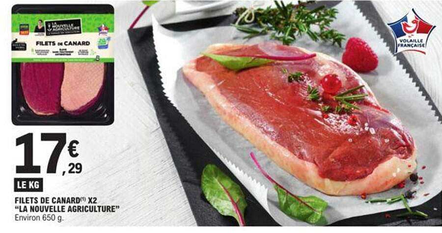 filets de canard x2 "la nouvelle agriculture"