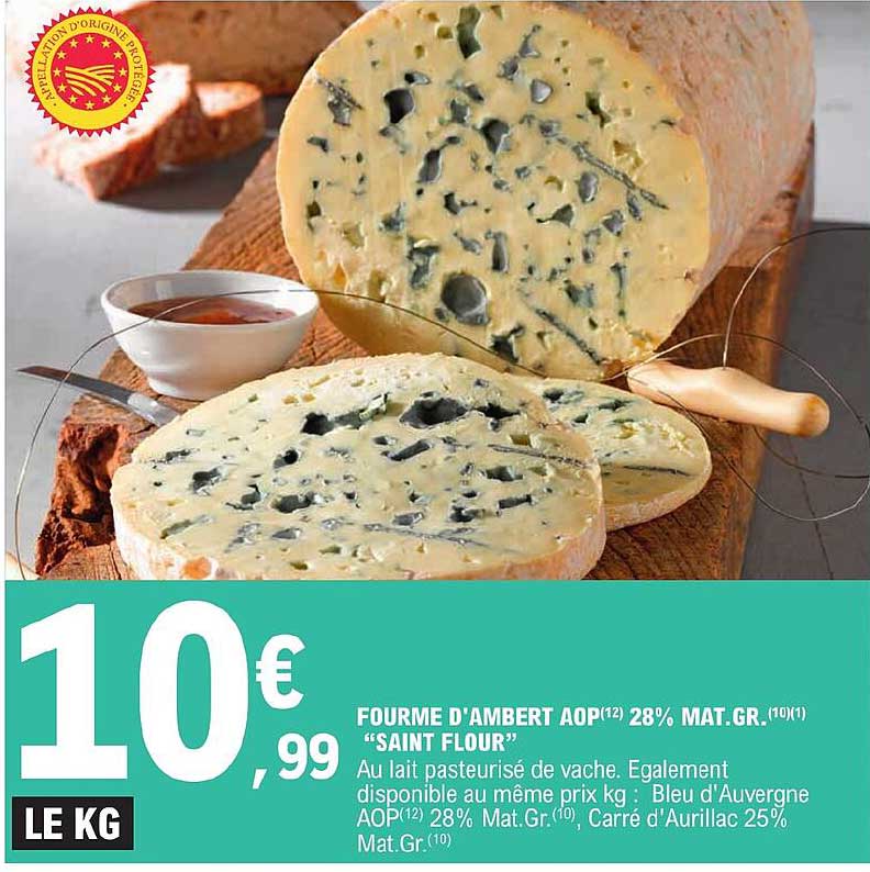 fourme d'ambert aop 28% mat. gr. "saint flour"