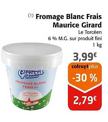 fromage blanc frais maurice girard