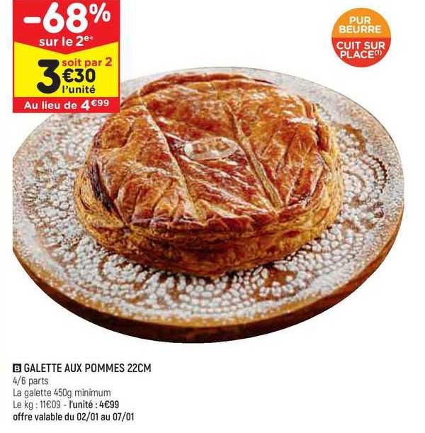 Galette Aux Pommes 22 Cm