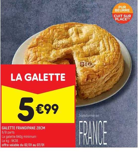 galette frangipane 28 cm
