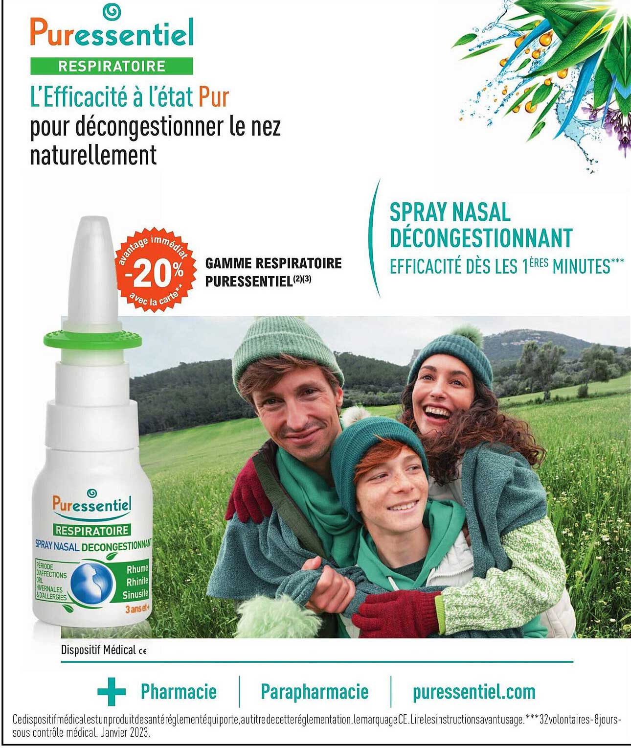 Gamme Respiratoire Puressentiel