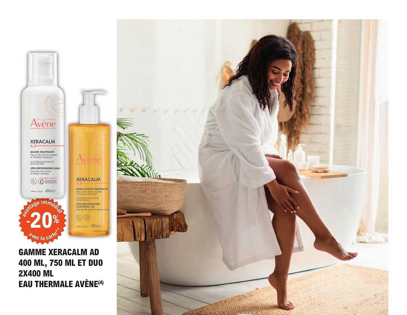 Gamme Xeracalm Ad 400 Ml, 750 Ml Et Duo 2 X 400 Ml Eau Thermale Avène