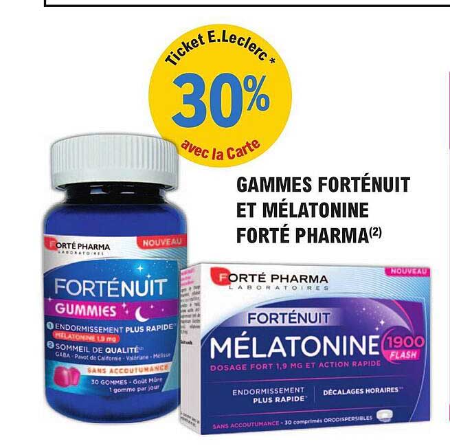 gammes forténuit et mélatonine forté pharma
