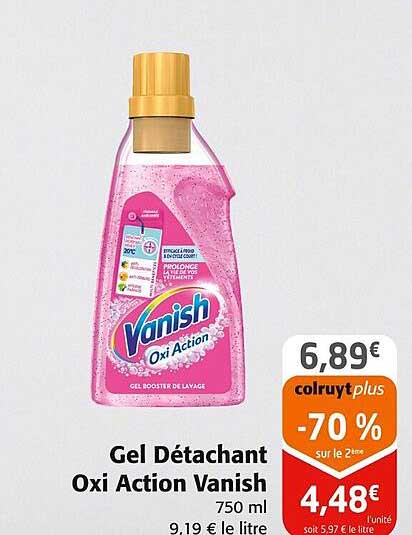 gel détachant oxi action vanish