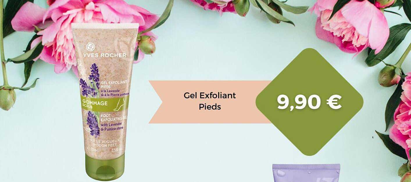 gel exfoliant pieds yves rocher