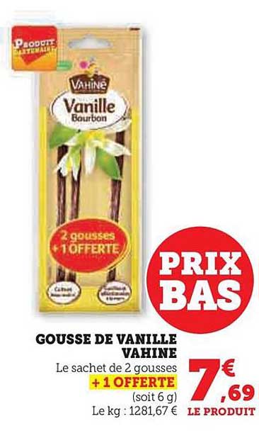 gousse de vanille vahiné