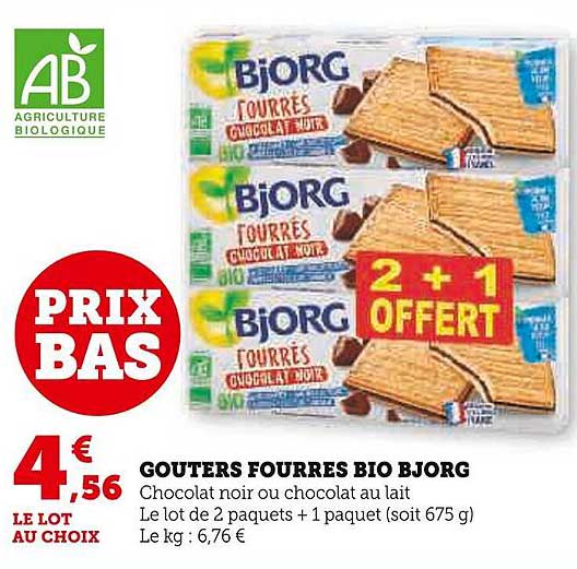 Goûters Fourrés Bio Bjorg
