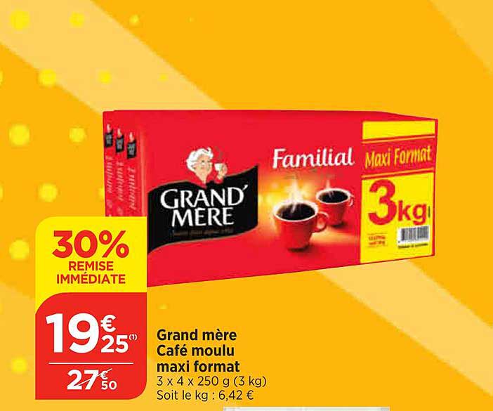grand mère café moulu maxi format