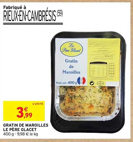 Gratin De Maroilles Le Père Glacet