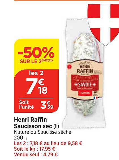 henri raffin saucisson sec
