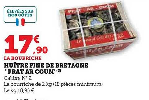 huître fine de bretagne "prat ar coum"