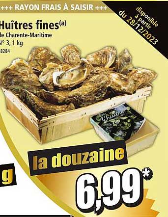 huîtres fines de charente-maritime