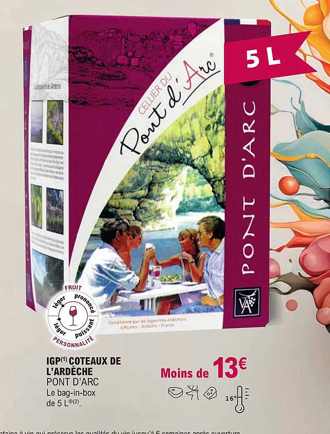 igp côteaux de l'ardèche pont d'arc