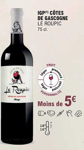 igp côtes de gascogne le roupic
