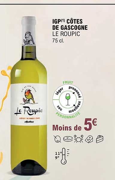 igp côtes de gascogne le roupic