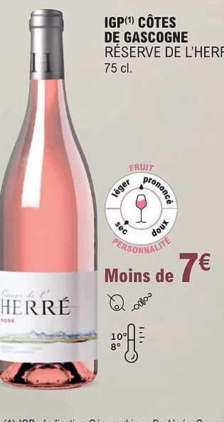 igp côtes de gascogne réserve de l'herré