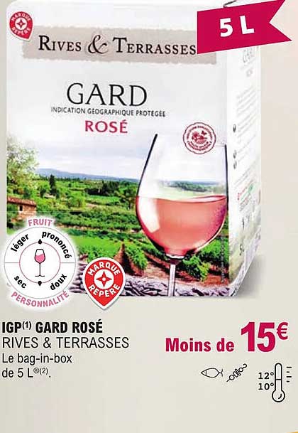 igp gard rosé rives & terrasses