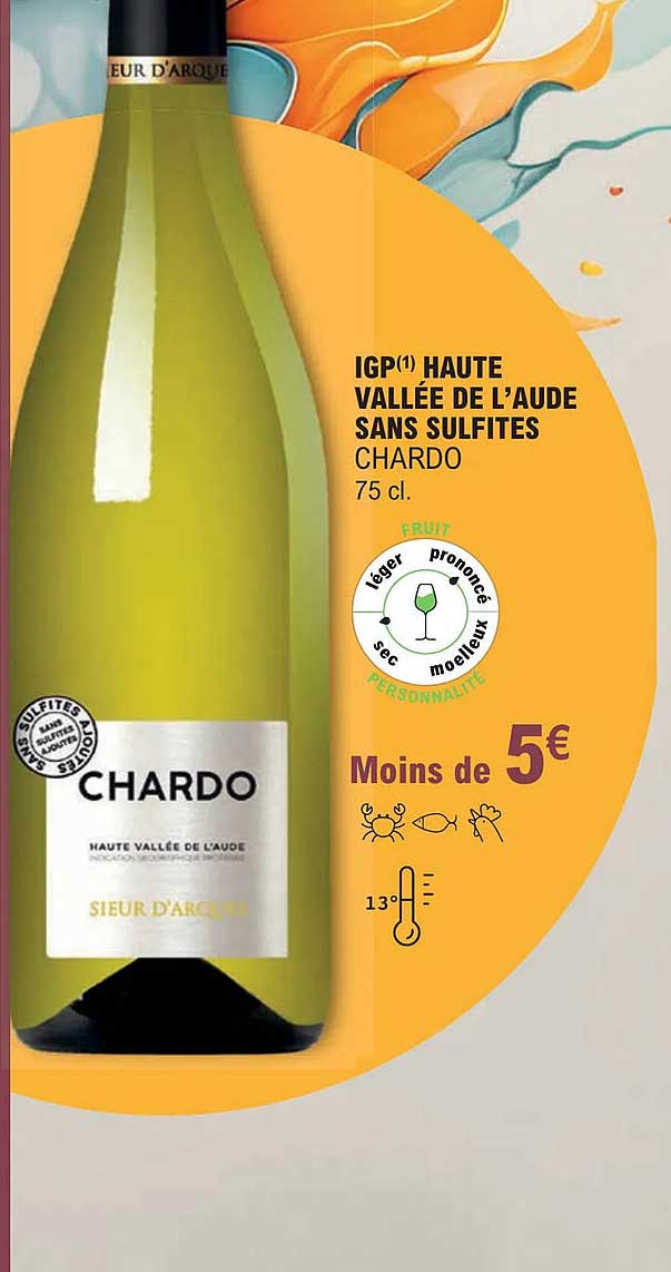 igp haute vallée de l'aude sans sulfites chardo