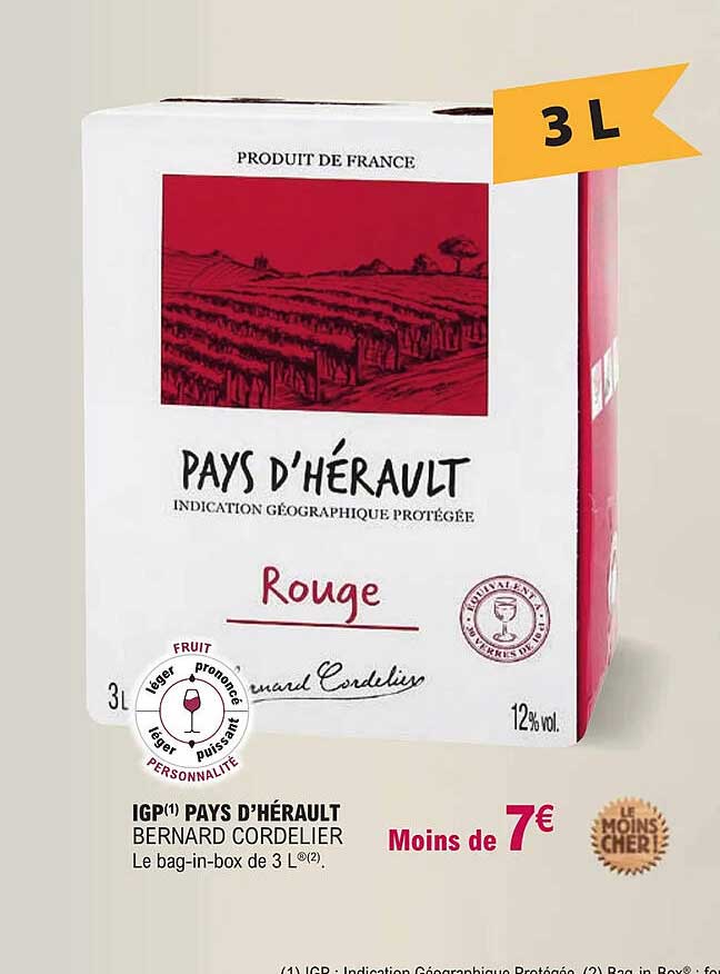 igp pays d'hérault bernard cordelier