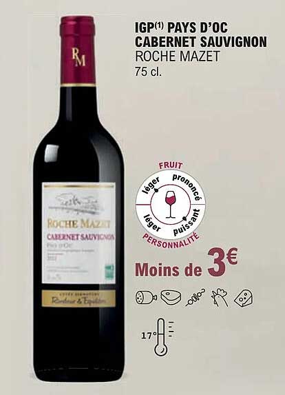 igp pays d'oc cabernet sauvignon roche mazet