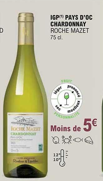 igp pays d'oc chardonnay roche mazet