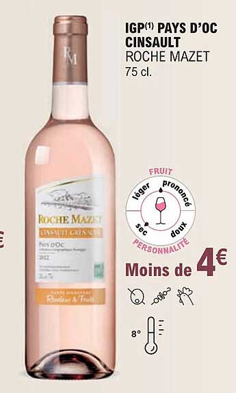 Igp Pays D'oc Cinsault Roche Mazet