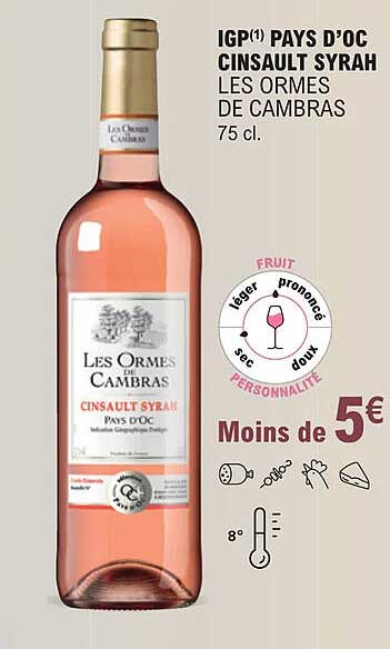 igp pays d'oc cinsault syrah les ormes de cambras