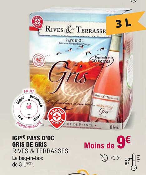 igp pays d'oc gris de gris rives & terrasses