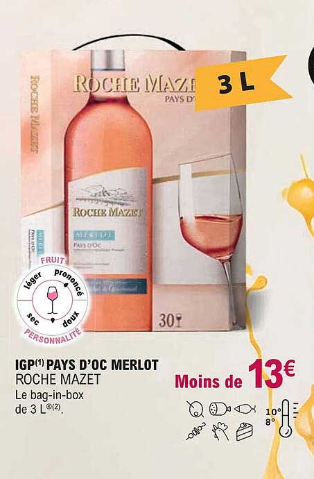 igp pays d'oc merlot roche mazet