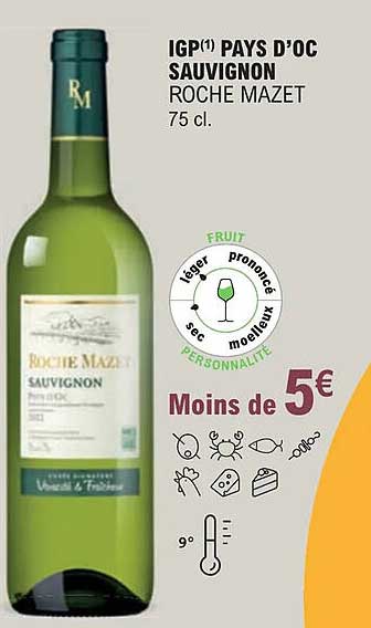 igp pays d'oc sauvignon roche mazet