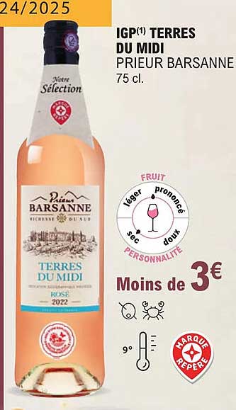 igp terres du midi prieur barsanne