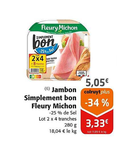 jambon simplement bon fleury michon