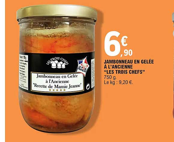 jambonneau en gelée à l'ancienne "les trois chefs"