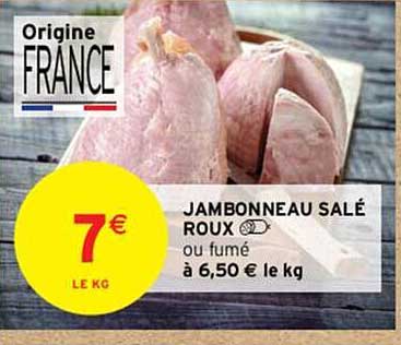 jambonneau salé roux ou fumé