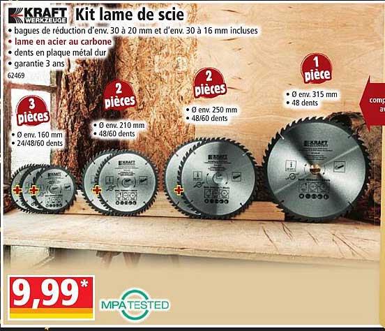 kit lame de scie kraft werkzeuge