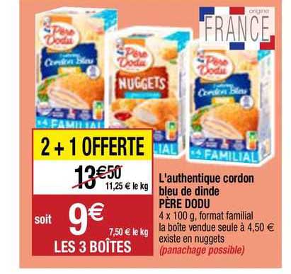 l'authentique cordon bleu de dinde père dodu