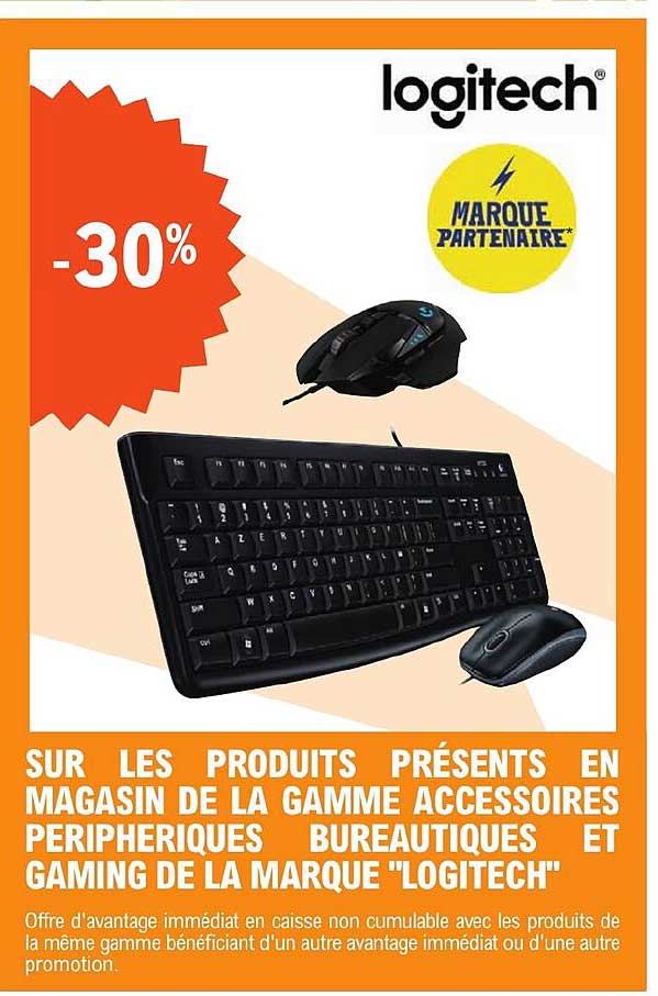 la gamme accessoires périphériques bureautiques et gaming de la marque "logitech"
