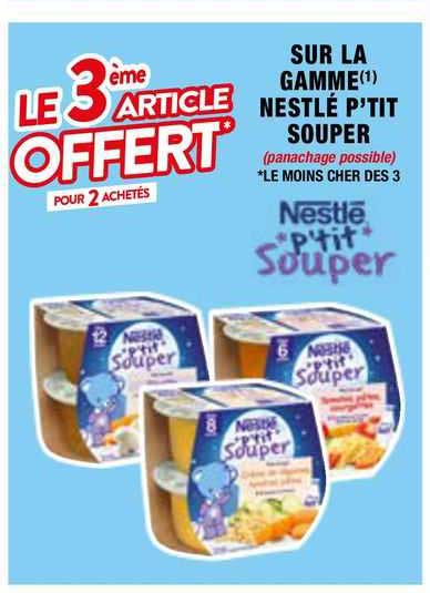 la gamme nestlé p'tit souper