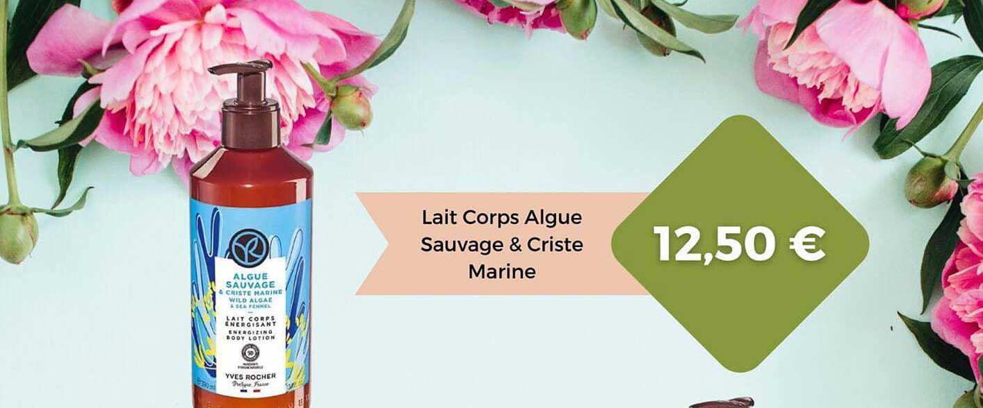 lait corps algue sauvage & criste marine yves rocher