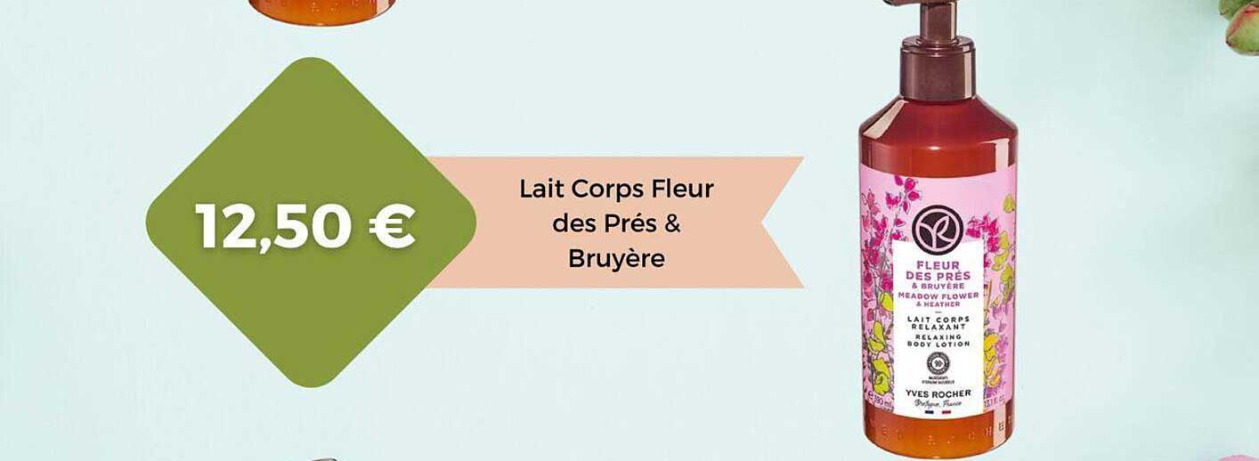 lait corps fleur des prés & bruyère yves rocher