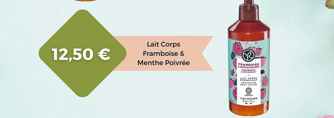 Lait Corps Framboise & Menthe Poivrée Yves Rocher