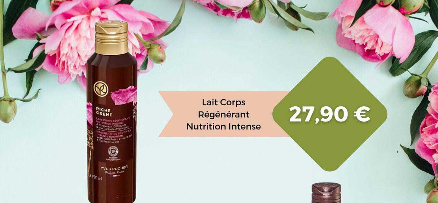 lait corps régénérant nutrition intense