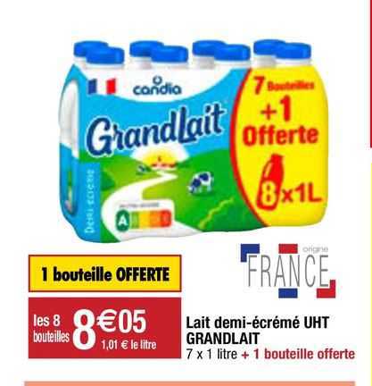 lait demi-écrémé uht grand lait