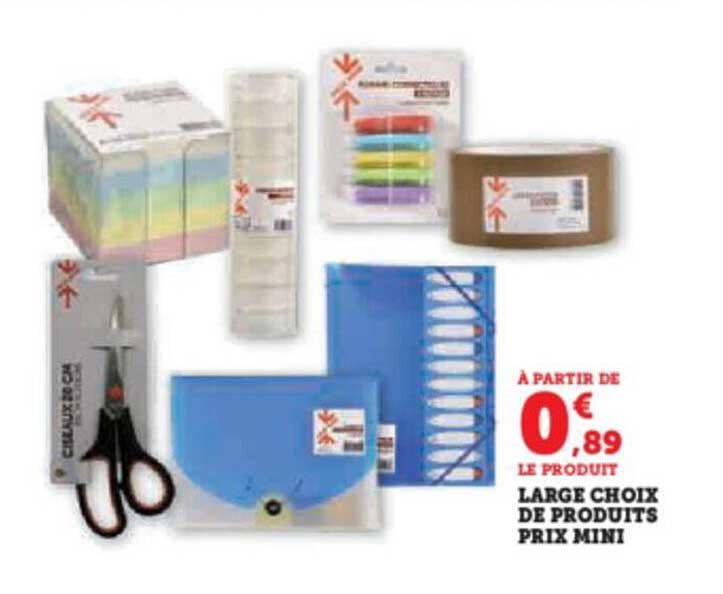 large choix de produits prix mini