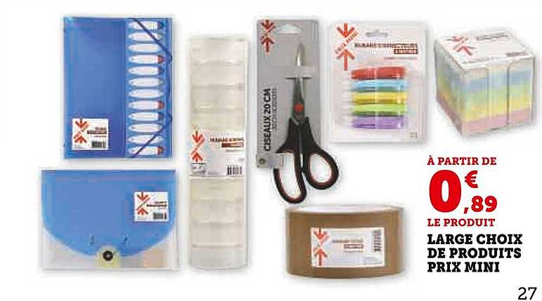 large choix de produits prix mini