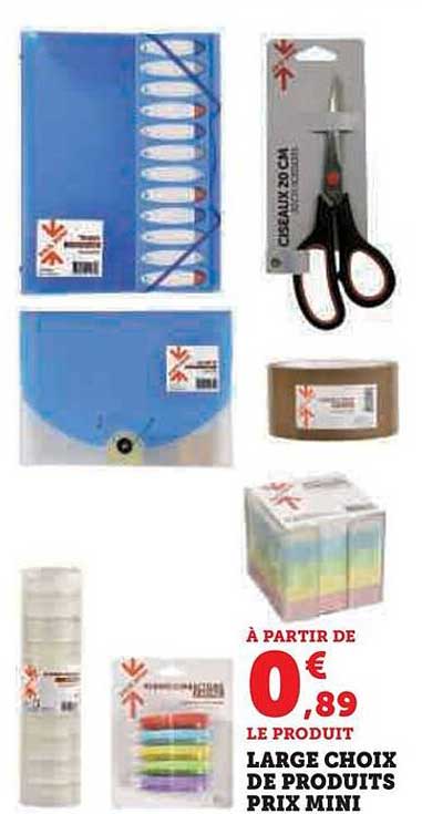 large choix de produits prix mini